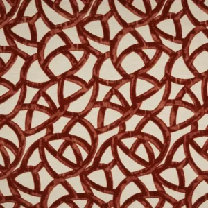 red misc velvet-chenille fabric from iLiv