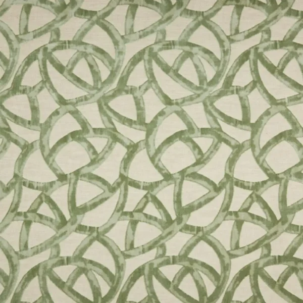 Orbit Fabric - Seafoam by green misc velvet-chenille fabric from iLiv