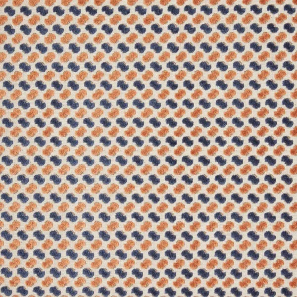 Quantum Fabric - Midnight by blue spotted velvet-chenille fabric from iLiv