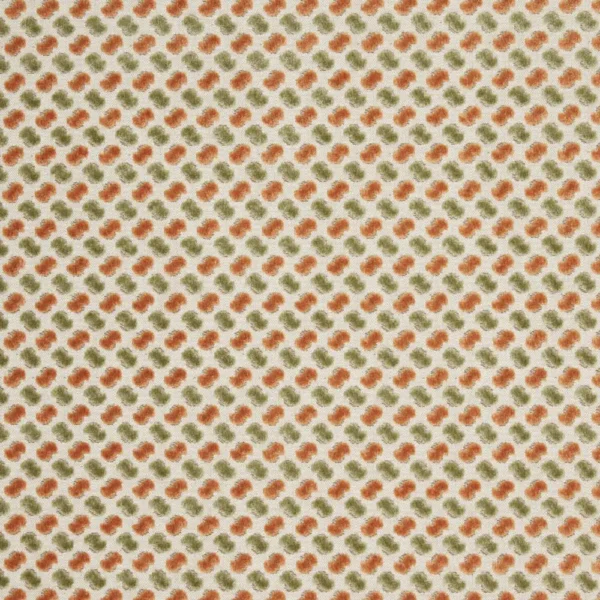 Quantum Fabric - Sienna by red spotted velvet-chenille fabric from iLiv