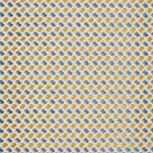 yellow spotted velvet-chenille fabric from iLiv