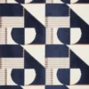blue geometric velvet-chenille fabric from iLiv