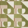 green geometric velvet-chenille fabric from iLiv