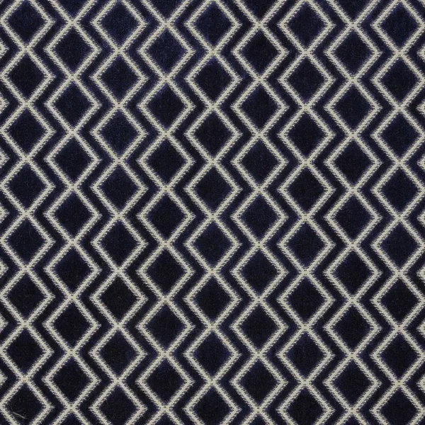 Halo Fabric - Midnight by black-grey geometric velvet-chenille fabric from iLiv