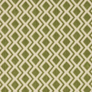 green geometric velvet-chenille fabric from iLiv