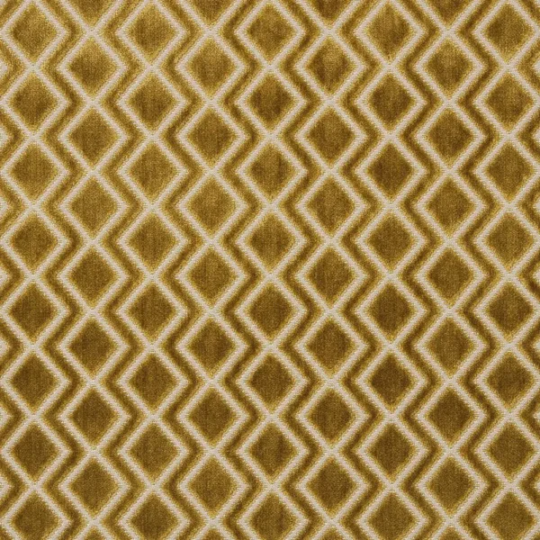Halo Fabric - Saffron by yellow geometric velvet-chenille fabric from iLiv