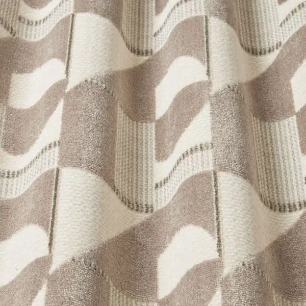 Tetra Fabric - Stone by pink geometric fabric with