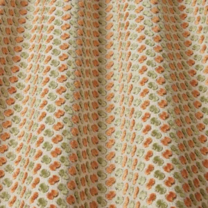red spotted fabric with