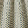 blue spotted fabric with