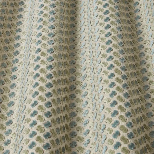 Quantum Fabric - Azure by blue spotted fabric with