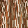 orange striped fabric with