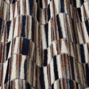 blue striped fabric with