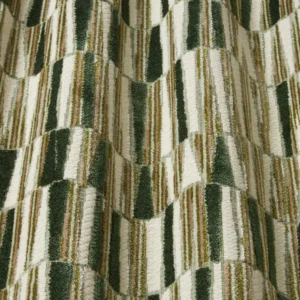 green striped fabric with