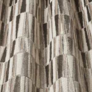 black-grey striped fabric with