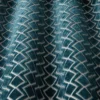 blue geometric fabric with
