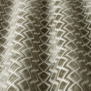 brown geometric fabric with
