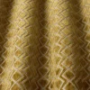 yellow geometric fabric with