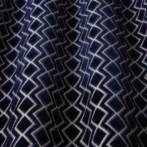 black-grey geometric fabric with