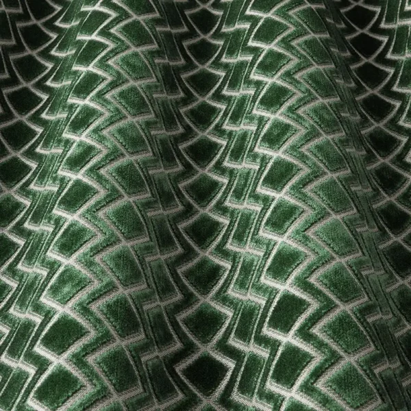 black-grey geometric fabric with