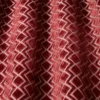 red geometric fabric with