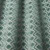 blue geometric fabric with