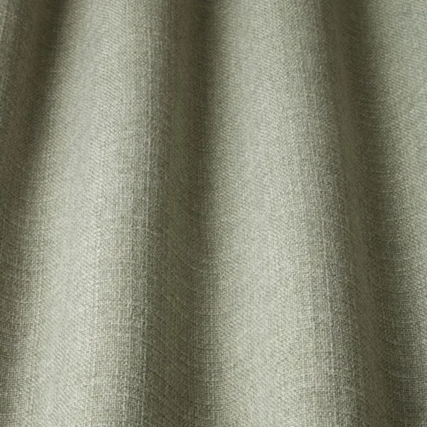 Cairo Fabric - Herb by green plain fabric with wave