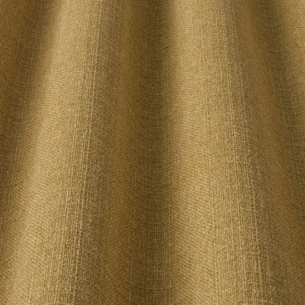 Cairo Fabric - Ochre by brown plain fabric with wave