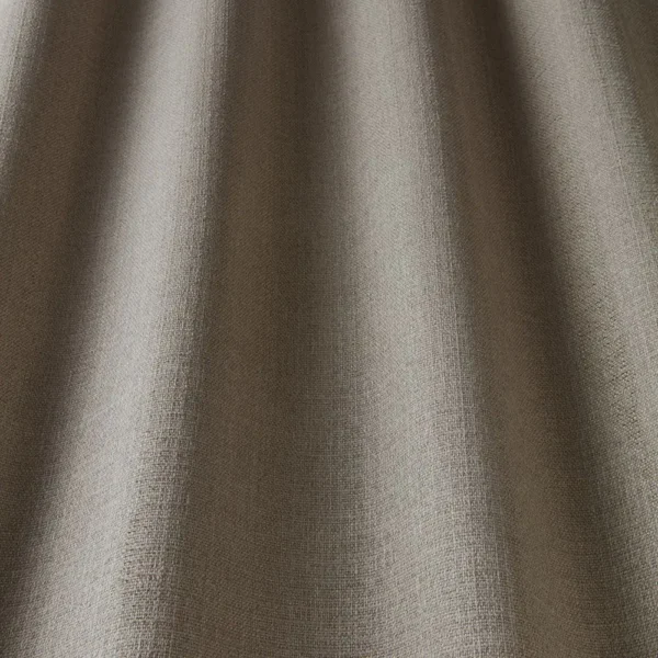 Cairo Fabric - Smoke by neutral plain fabric with wave