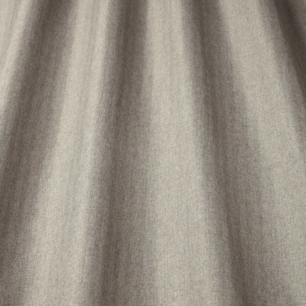 Bray Fabric - Taupe by black-grey plain fabric with wave