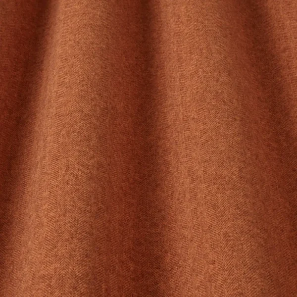 Bray Fabric - Spice by orange plain fabric with wave