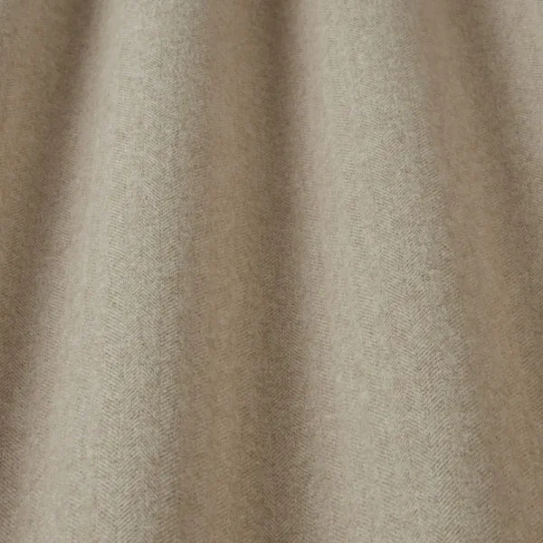 Bray Fabric - Oatmeal by neutral plain fabric with wave