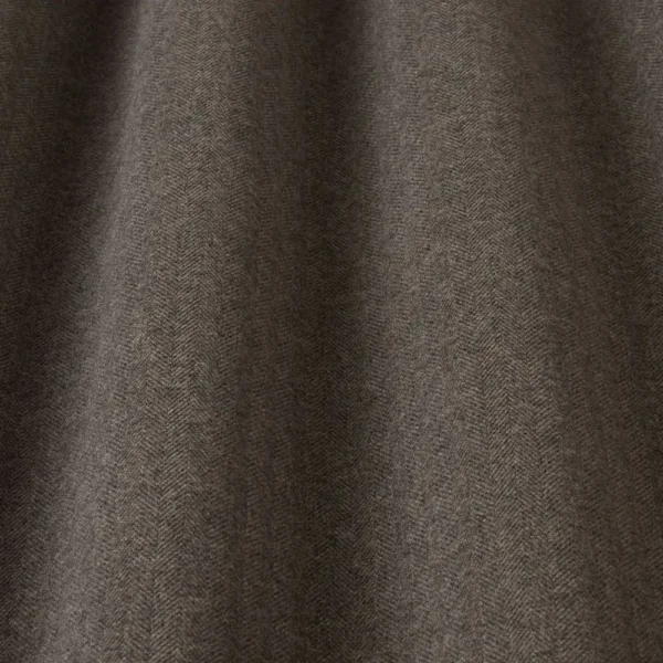 Bray Fabric - Espresso by brown plain fabric with wave