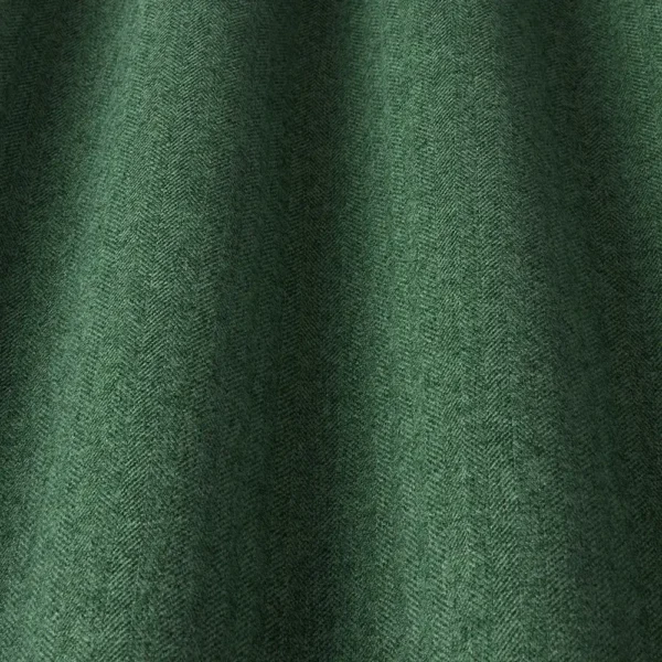 Bray Fabric - Emerald by green plain fabric with wave