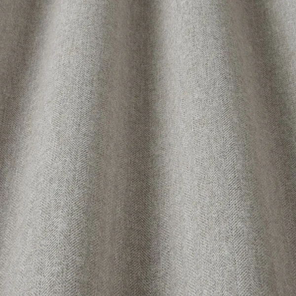 Bray Fabric - Dove by black-grey plain fabric with wave