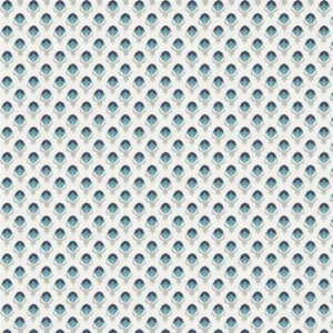blue spotted embroideried fabric from Designers Guild