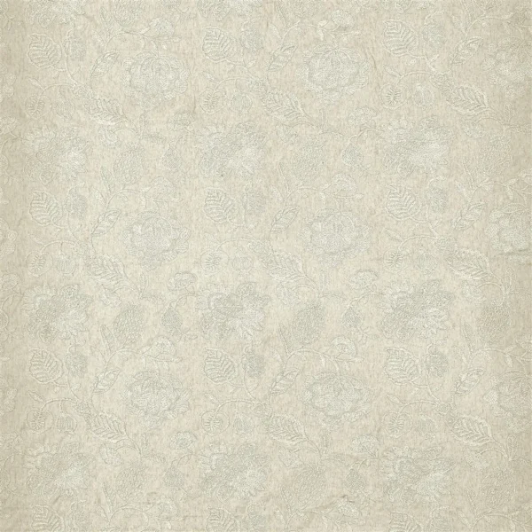 Daphne Fabric - Chalk by white misc embroideried fabric from Designers Guild