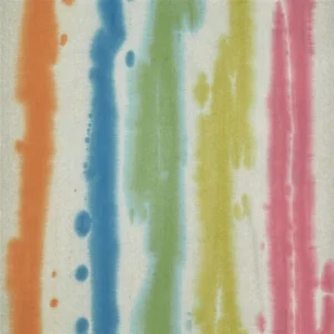 multicolour striped printed fabric from Designers Guild