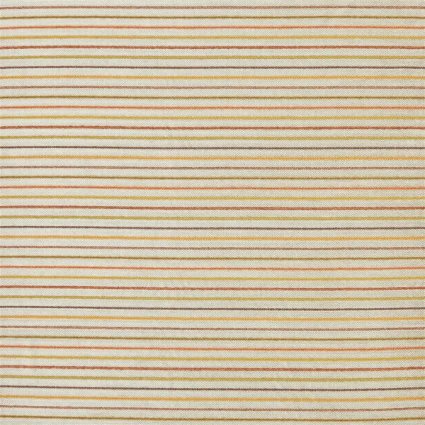 Porthminster Fabric - Ochre by black-grey striped woven fabric from Designers Guild