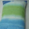 blue striped cushion with