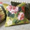 pink botanical cushion with cushion