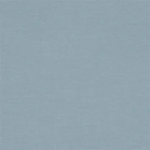 blue plain woven fabric from Designers Guild