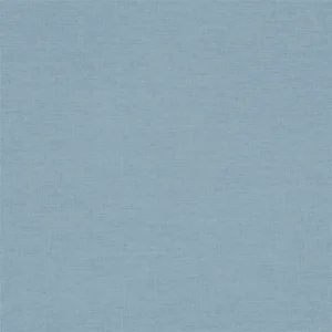 blue plain woven fabric from Designers Guild