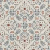 blue botanical woven fabric from Chess