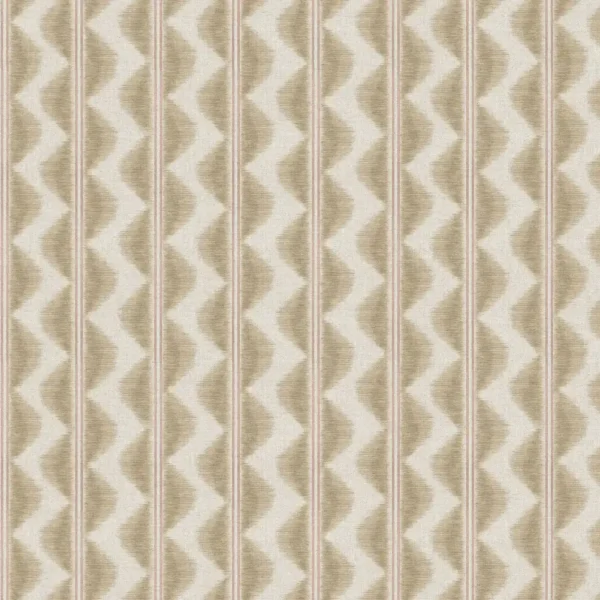 Legato Fabric - Latte by brown striped woven fabric from Chess