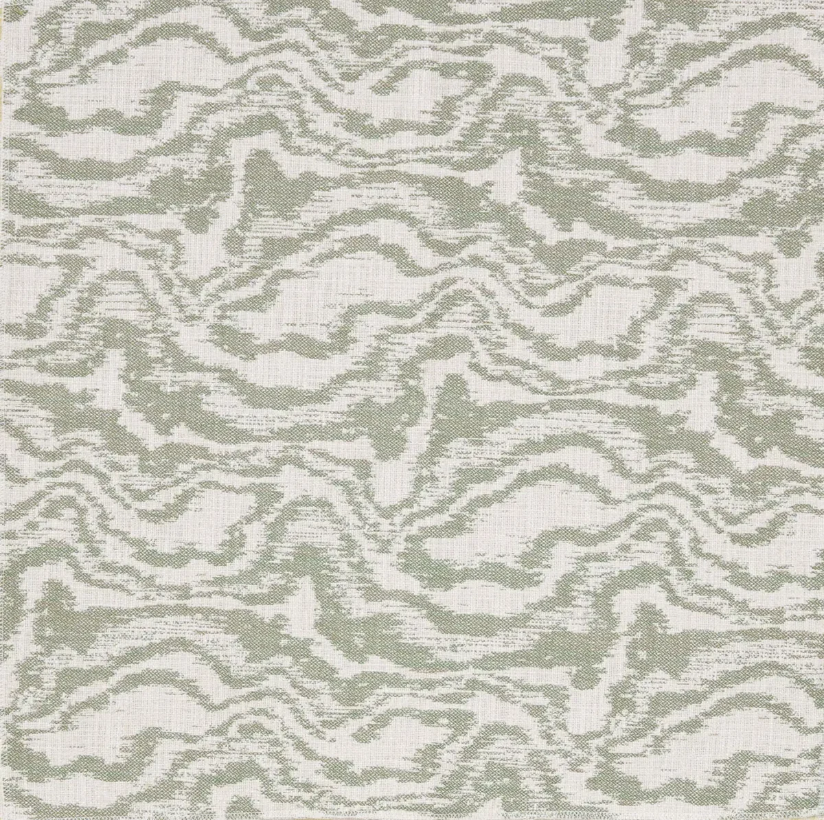 Cadence Fabric - Apple by green contemporary woven fabric from Chess