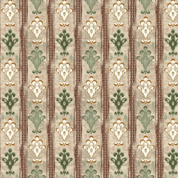 Azar Fabric - Earth by brown striped printed fabric from Chess