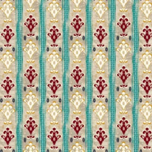 blue striped printed fabric from Chess