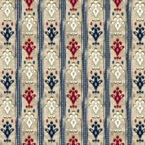 blue striped printed fabric from Chess