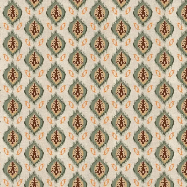 brown traditional printed fabric from Chess