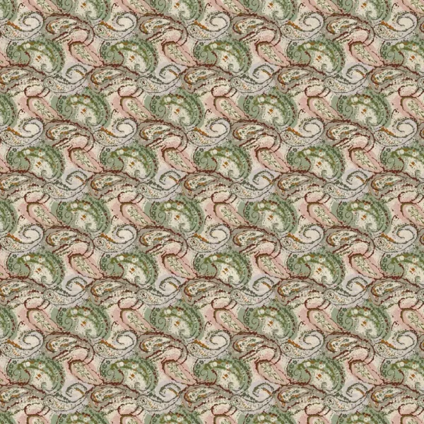 Nima Fabric - Earth by brown traditional printed fabric from Chess